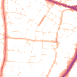 Daytime road noise heatmap for SN14 0DP