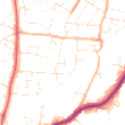 Daytime road noise heatmap for SN14 0DW