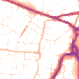 Daytime road noise heatmap for SN14 0DY