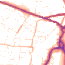 Daytime road noise heatmap for SN14 0EA