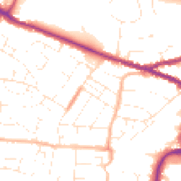 Daytime road noise heatmap for SN14 0EB