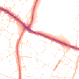 Daytime road noise heatmap for SN14 0HA