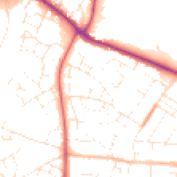 Daytime road noise heatmap for SN14 0HU
