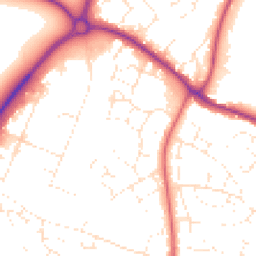 Daytime road noise heatmap for SN14 0JY