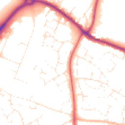 Daytime road noise heatmap for SN14 0LG