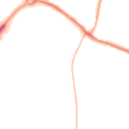 Night-time road noise heatmap for SN14 0LG