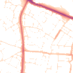 Daytime road noise heatmap for SN14 0LR
