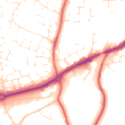 Daytime road noise heatmap for SN14 0LS