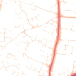 Daytime road noise heatmap for SN14 0PN