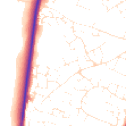 Daytime road noise heatmap for SN14 0UE