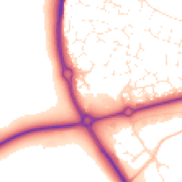 Daytime road noise heatmap for SN14 0XU