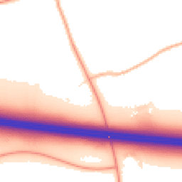 Daytime road noise heatmap for SN14 6AG