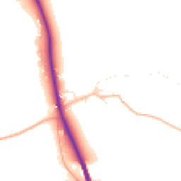 Daytime road noise heatmap for SN14 6BY