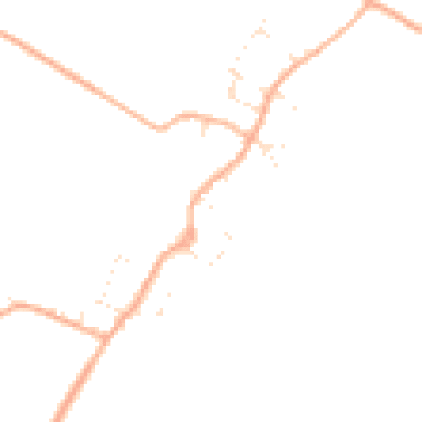 Daytime road noise heatmap for SN14 6DS