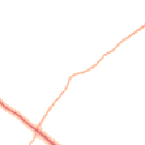 Daytime road noise heatmap for SN14 6LU