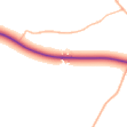 Daytime road noise heatmap for SN14 6NA