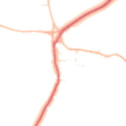 Daytime road noise heatmap for SN14 6NS