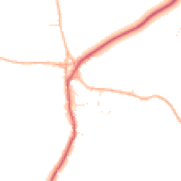 Daytime road noise heatmap for SN14 6PD