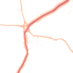 Daytime road noise heatmap for SN14 6PE
