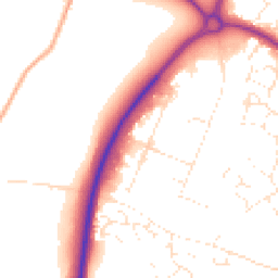 Daytime road noise heatmap for SN14 6QA