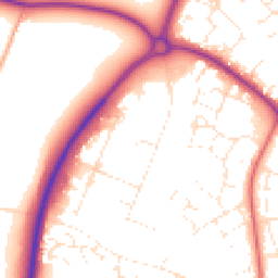 Daytime road noise heatmap for SN14 6RA