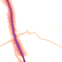 Daytime road noise heatmap for SN14 6RN