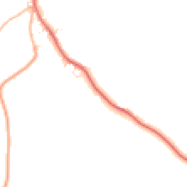 Daytime road noise heatmap for SN14 7BX