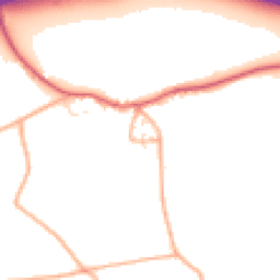 Daytime road noise heatmap for SN14 7LS