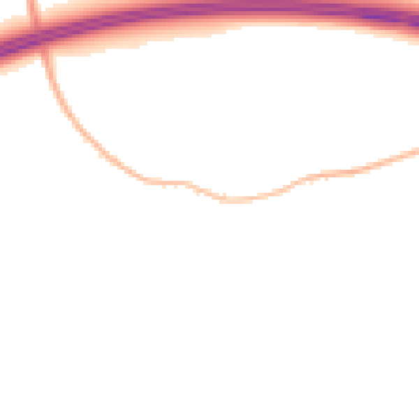 Night-time road noise heatmap for SN14 7PE