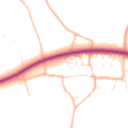 Daytime road noise heatmap for SN14 8BF