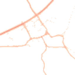Daytime road noise heatmap for SN14 8DD