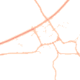 Daytime road noise heatmap for SN14 8DY