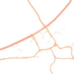Daytime road noise heatmap for SN14 8ED