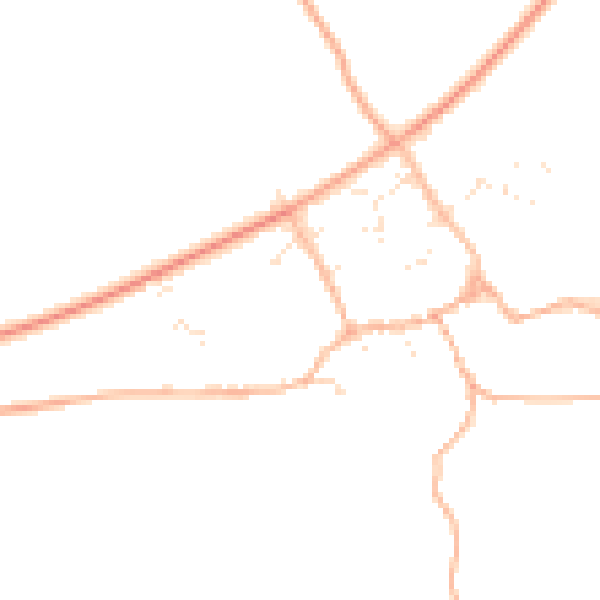 Daytime road noise heatmap for SN14 8EE