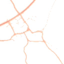 Daytime road noise heatmap for SN14 8EL