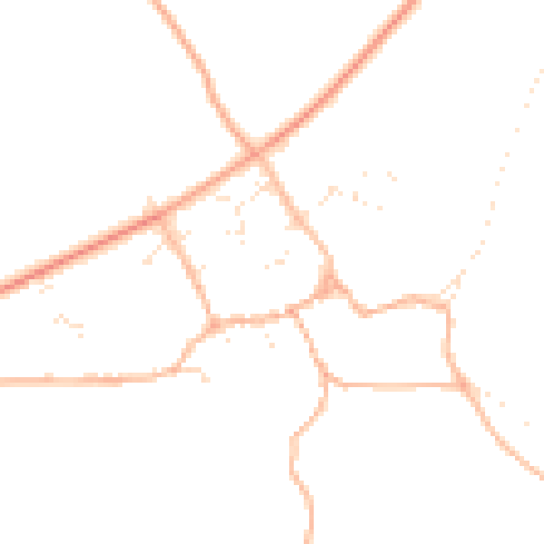 Daytime road noise heatmap for SN14 8EP