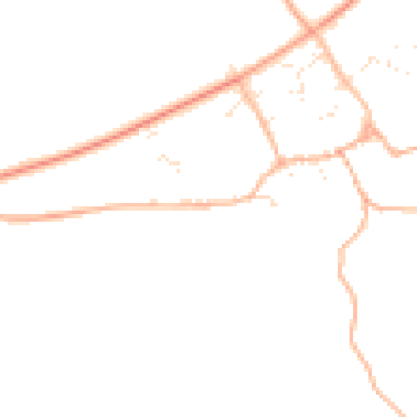 Daytime road noise heatmap for SN14 8EQ