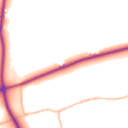 Daytime road noise heatmap for SN14 8JR