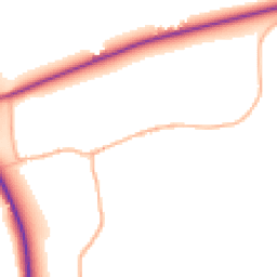 Daytime road noise heatmap for SN14 8JU