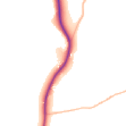 Daytime road noise heatmap for SN14 8JY
