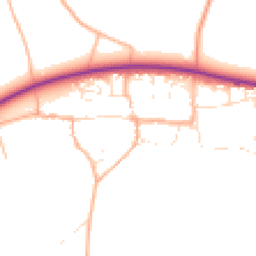 Daytime road noise heatmap for SN14 8LL