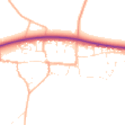 Daytime road noise heatmap for SN14 8LP