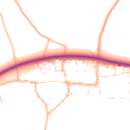 Daytime road noise heatmap for SN14 8NF