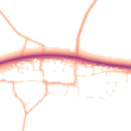 Daytime road noise heatmap for SN14 8NH
