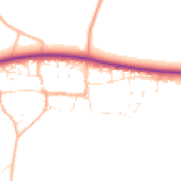 Daytime road noise heatmap for SN14 8NJ