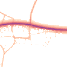 Daytime road noise heatmap for SN14 8NL