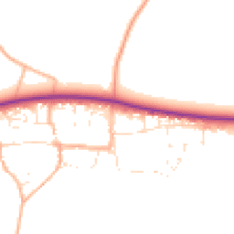 Daytime road noise heatmap for SN14 8NN