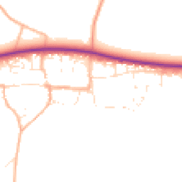 Daytime road noise heatmap for SN14 8NP