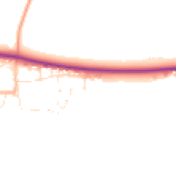 Daytime road noise heatmap for SN14 8PA