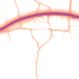 Daytime road noise heatmap for SN14 8PQ
